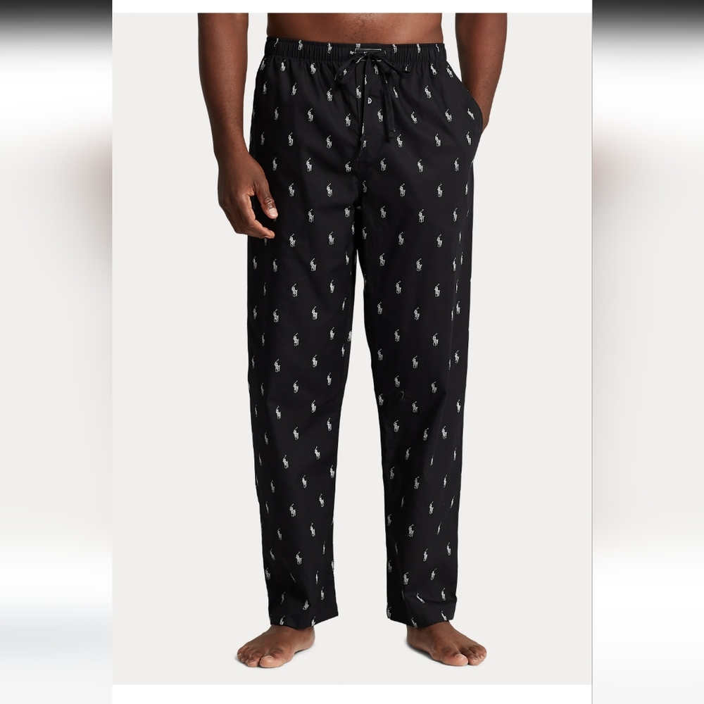 SOLD!!! $55 Mens Ralph Lauren Polo Signature Pony Pajama Pants Sz Med.